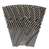 Wood fiber refiner plate
